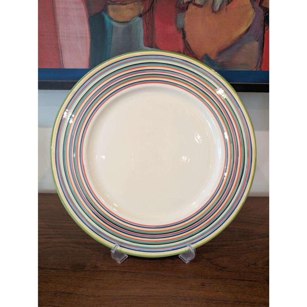 Florida Marketplace 14" Chop Plate / Large Serving Platter – Multicolor Stripe
